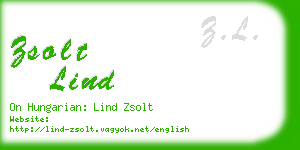 zsolt lind business card